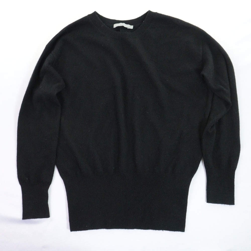 Vince Sweater Open Back Cashmere‎ Dolman Long Sleeve Black Women S